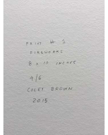 Coley Brown - A Recurring Dream With Original Print "Fireworks" - 2014