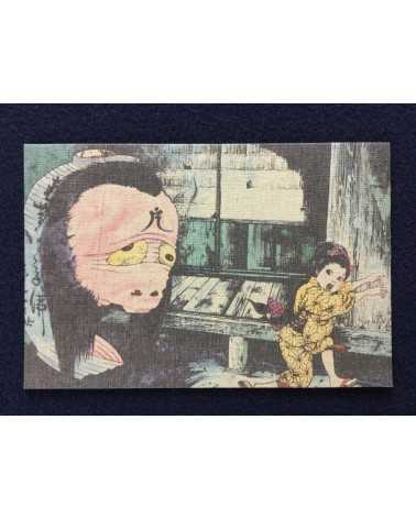 Shigeru Mizuki - Set of 10 chirimen postcards - 2002