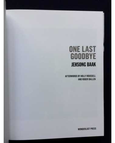 Jehsong Baak - One Last Goodbye - 2016
