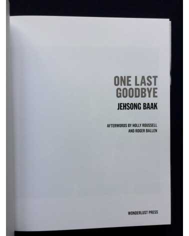 Jehsong Baak - One Last Goodbye - 2016