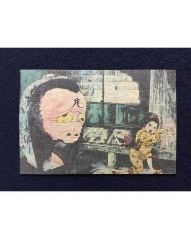 Shigeru Mizuki - Set of 12 chirimen postcards - 2002