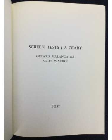 Andy Warhol and Gerard Malanga - Screen Tests, A Diary - 2017