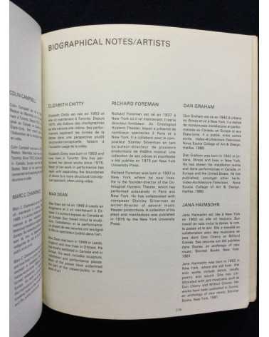 Chantal Pontbriand - Performance Text(e)s & Documents - 1981