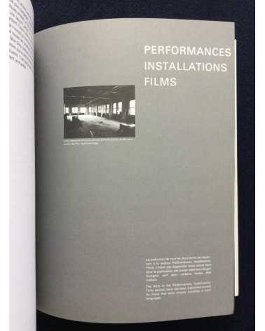 Chantal Pontbriand - Performance Text(e)s & Documents - 1981