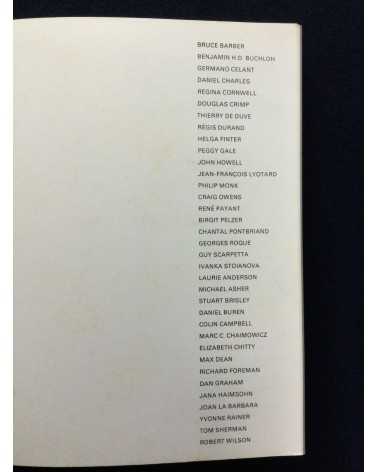 Chantal Pontbriand - Performance Text(e)s & Documents - 1981