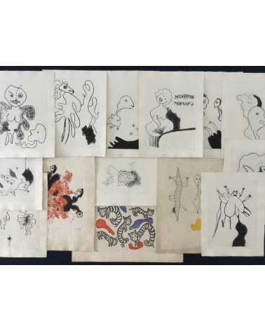 Nobuyuki Oura - Set of 14 silkscreens - 1970-1971