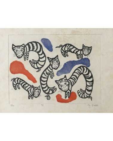 Nobuyuki Oura - Set of 14 silkscreens - 1970-1971