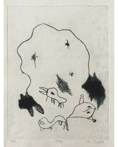 Nobuyuki Oura - Set of 14 silkscreens - 1970-1971