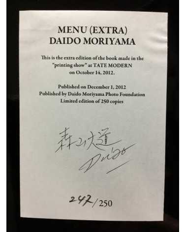 Daido Moriyama - Menu (Extra) - 2012