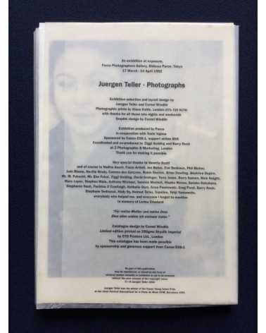 Juergen Teller - Photographs - 1992